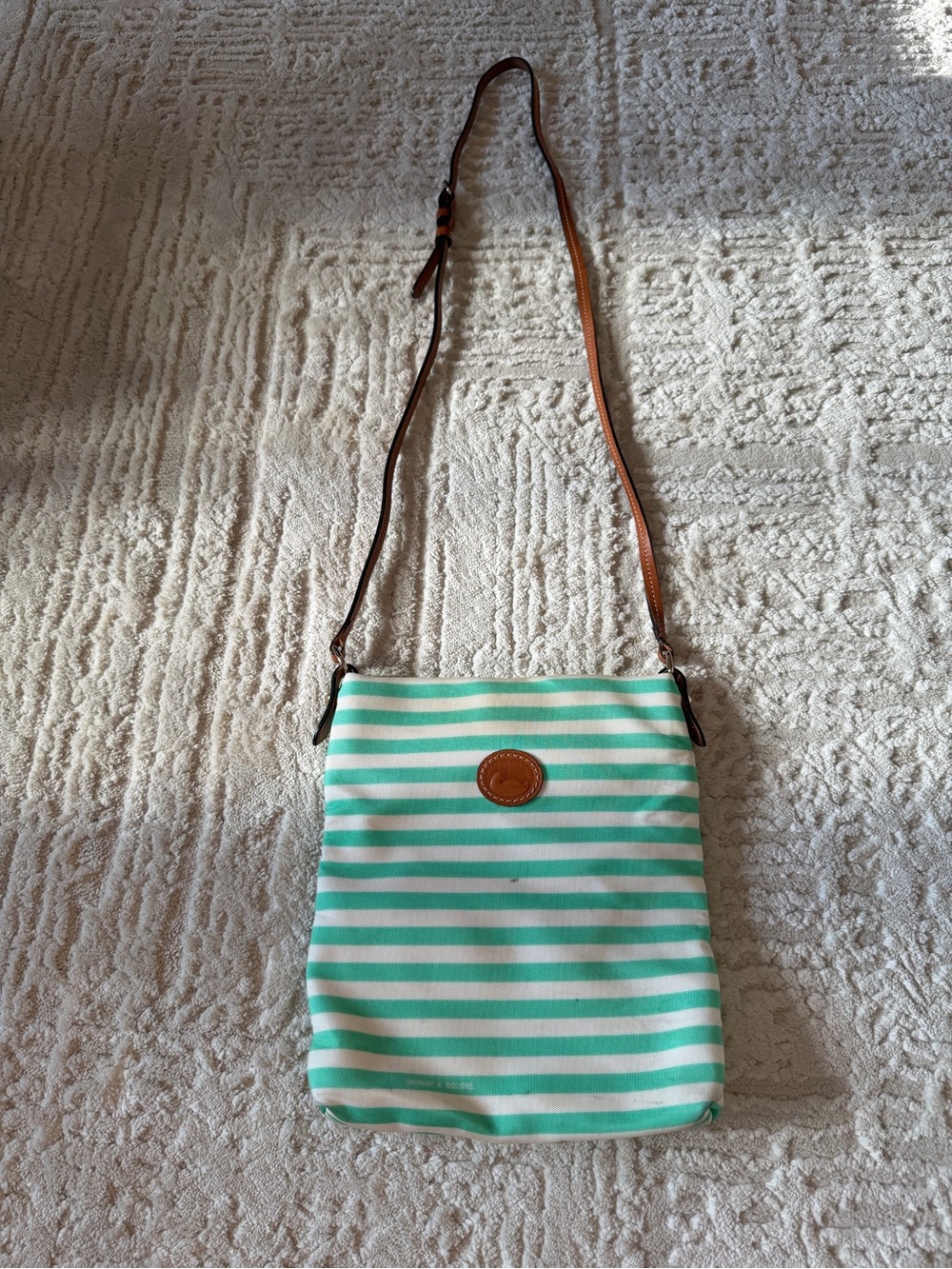Dooney & Bourke striped crossbody bag canvas purse